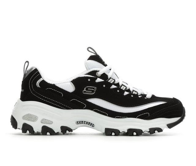 Women's Skechers D'Lites Biggest Fan 11930 Sneakers in Black/White color