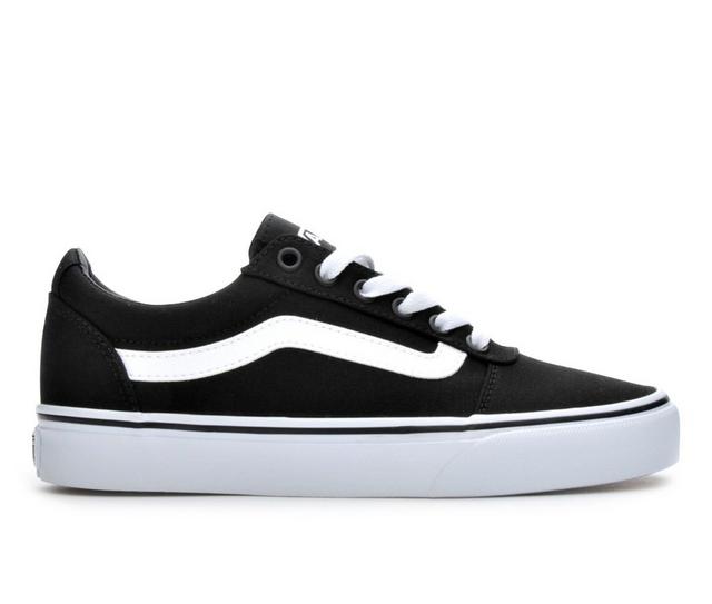 Women's Vans Ward Skate Shoes in Black/White color