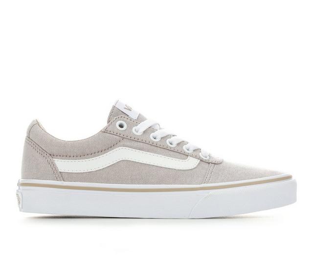 Women's Vans Ward Skate Shoes in Taupe color