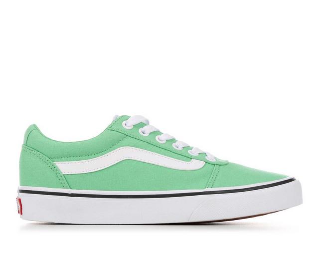 Women's Vans Ward Skate Shoes in Summer Green color