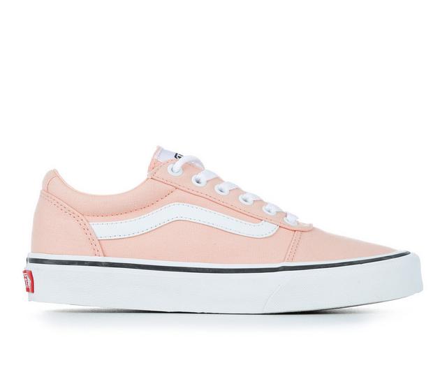 Women's Vans Ward Skate Shoes in Peach color