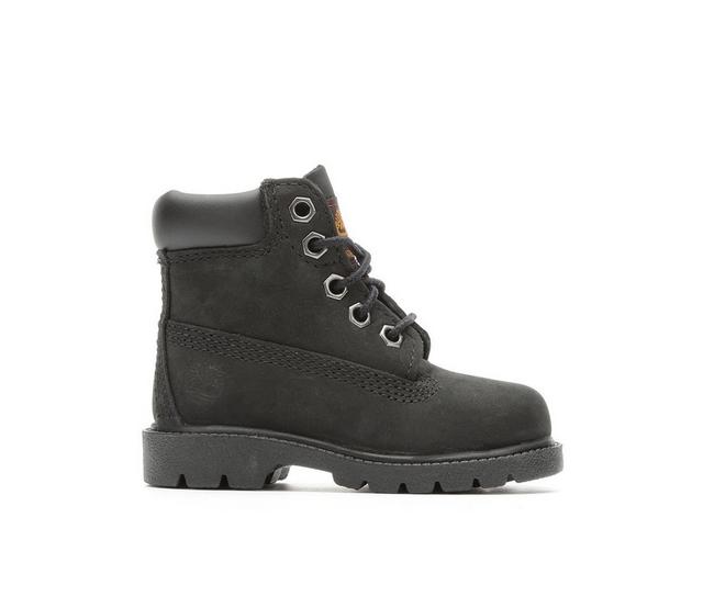 Boys' Timberland Infant & Toddler & Little Kid 10810 6 In Boots in Black/Nubuck color