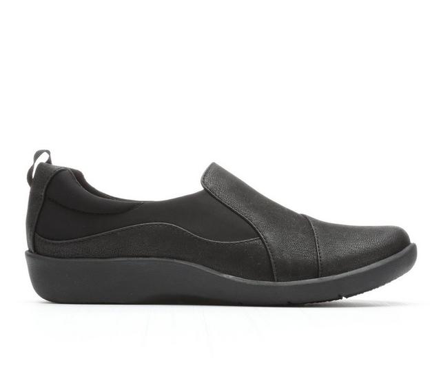 Women's Clarks Sillian Paz Slip-On Shoes in Black color