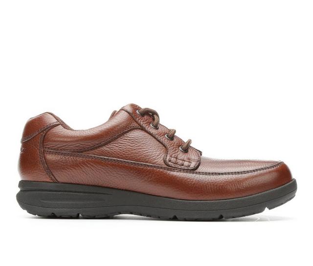 Men's Nunn Bush Cam Moc Toe Ox Casual Shoes in Cognac color
