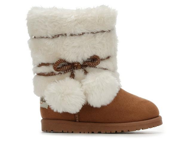 Girls' Makalu Little Kid & Big Kid Cozy Land Boots in Chestnut color