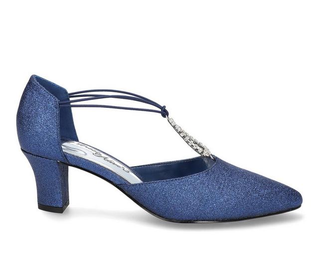 Women's Easy Street Moonlight Pumps in Navy Glitter color