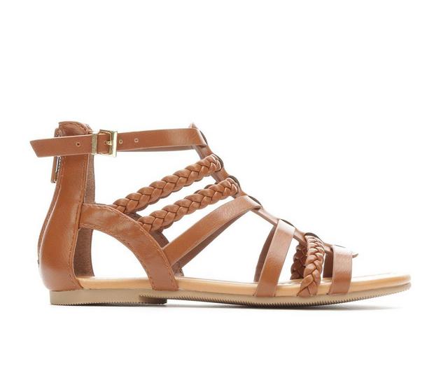 Girls' Unr8ed Little Kid & Big Kid Sienna Gladiator Sandals in Tan color