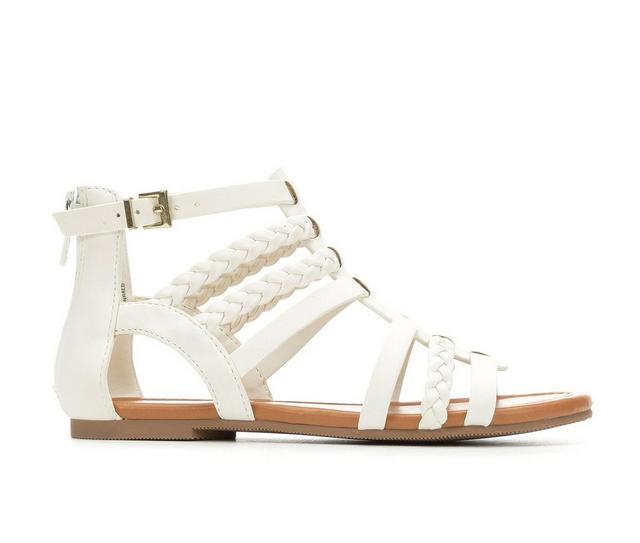 Girls' Unr8ed Little Kid & Big Kid Sienna Gladiator Sandals in White color