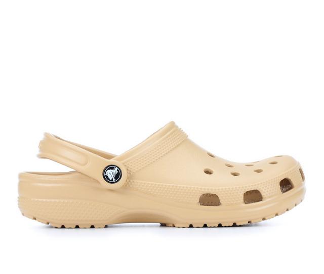 Adults' Crocs Classic Clogs in Wheat color