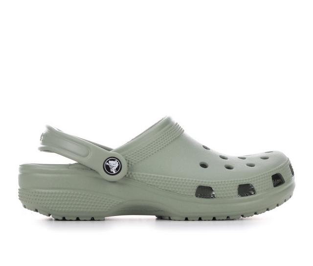 Adults' Crocs Classic Clogs in Moss color