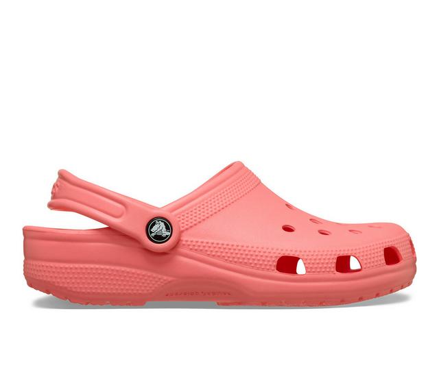 Adults' Crocs Classic Clogs in Guava color