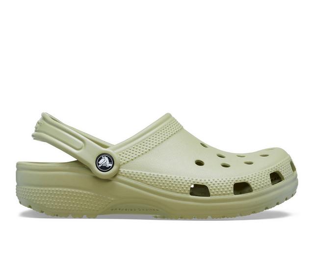 Adults' Crocs Classic Clogs in Tac Green color