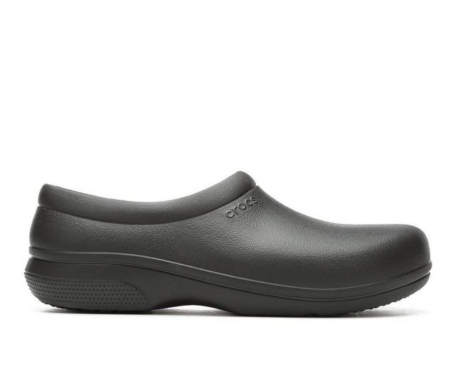 Adults' Crocs Work On the Clock Slip-Resistant Clogs in Black color