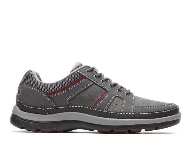 Men's Rockport Get Your Kicks Sneakers in Castlerock Grey color