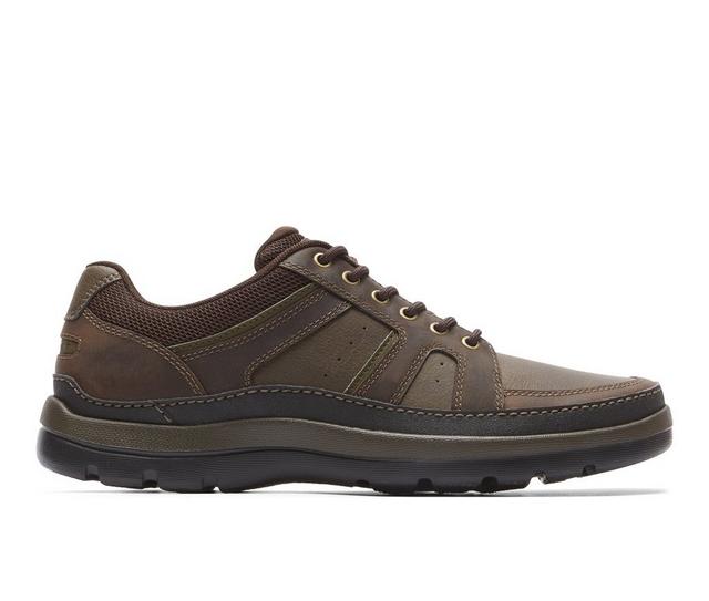 Men's Rockport Get Your Kicks Sneakers in Dark Brown color