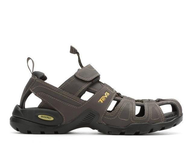 Men's Teva Forebay Hiking Sandals in Turkish Coffee color