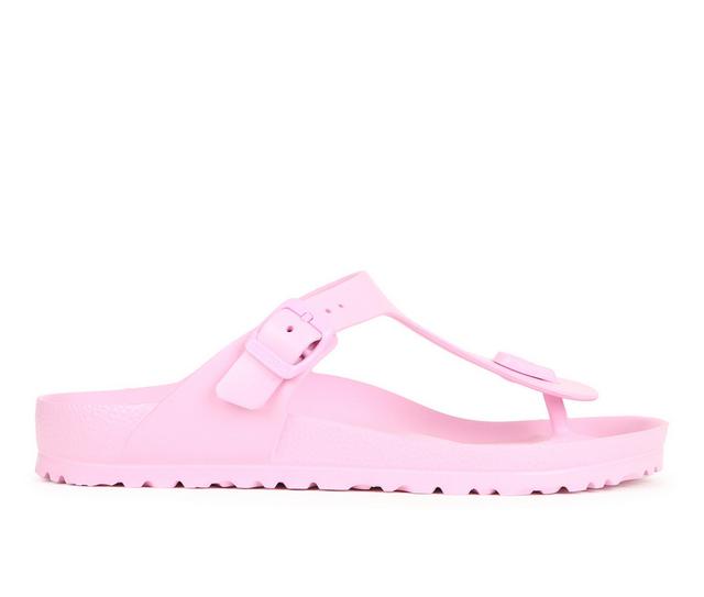 Women's Birkenstock Gizeh Essentials Footbed Sandals in Fondant Pink color