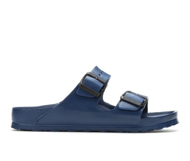 Women's Birkenstock Arizona Essentials Footbed Sandals in Navy color