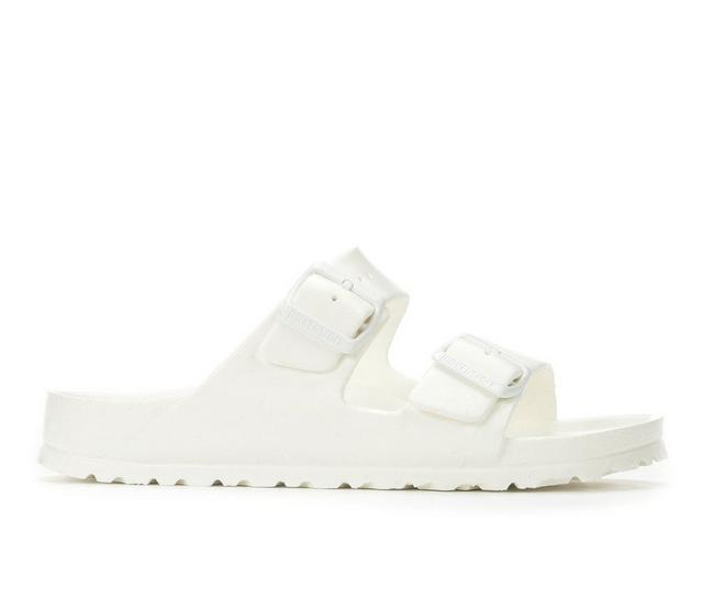 Women's Birkenstock Arizona Essentials Footbed Sandals in White color