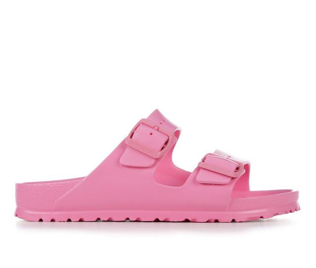 Women's Birkenstock Arizona Essentials Footbed Sandals in Candy Pink color