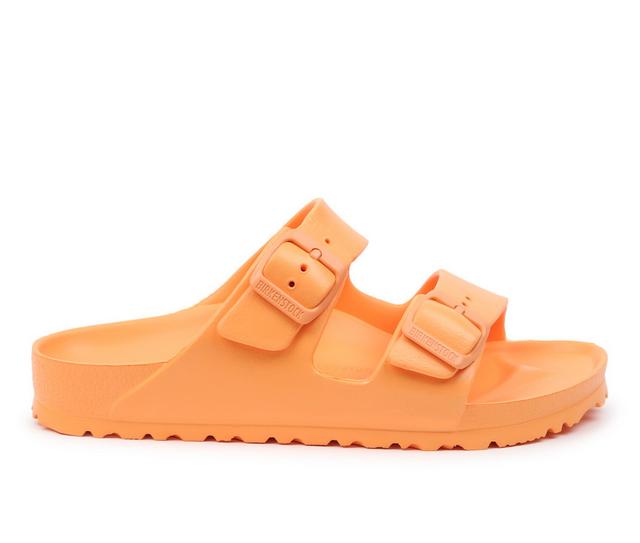 Women's Birkenstock Arizona Essentials Footbed Sandals in Papaya color