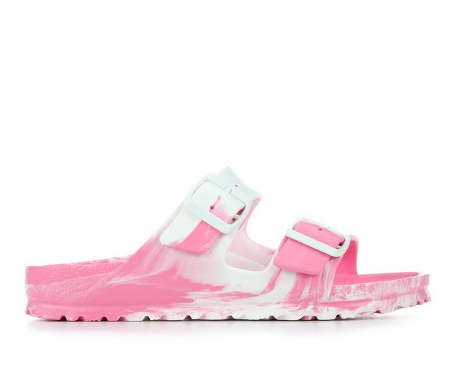 Women's Birkenstock Arizona Essentials Footbed Sandals in Pink Multi color