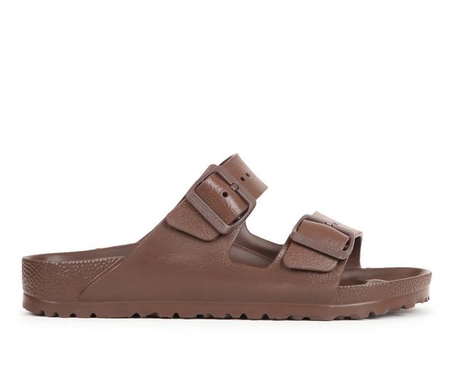 Women's Birkenstock Arizona Essentials Footbed Sandals in Roast color