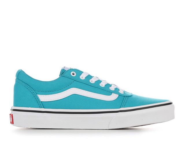 Girls' Vans Little Kid & Big Kid Ward Skate Shoes in Tile Blue/White color