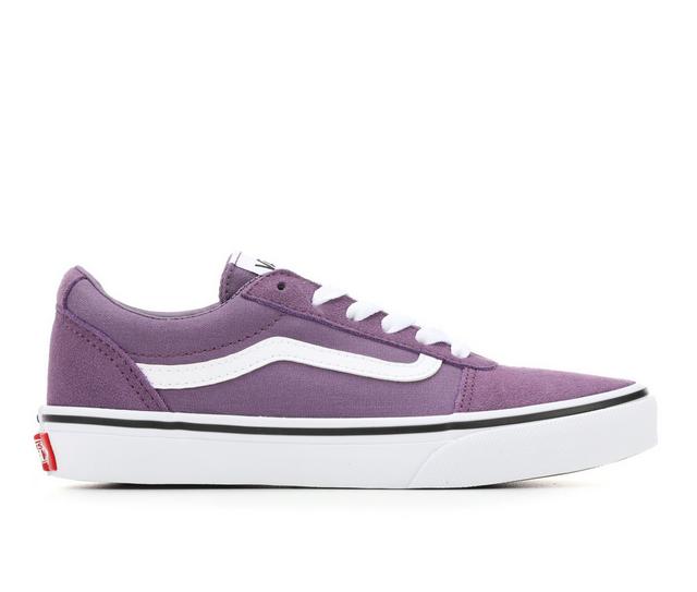 Girls' Vans Little Kid & Big Kid Ward Skate Shoes in Purple/White color