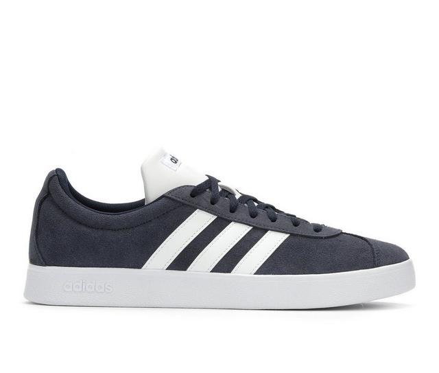 Men's Adidas VL Court 2.0 Retro Sneakers in Navy/White color