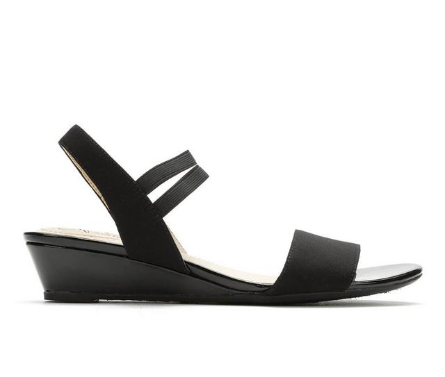 Women's LifeStride Yolo Wedge Sandals in Black color