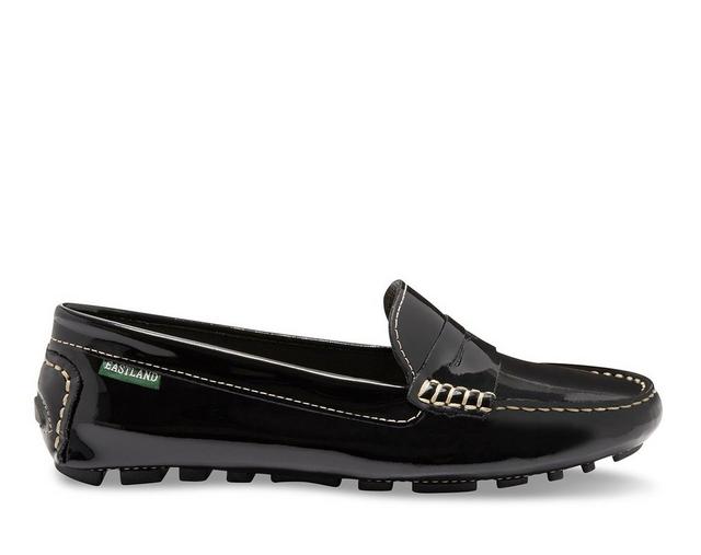 Women's Eastland Patricia Penny Loafers in Black Patent color