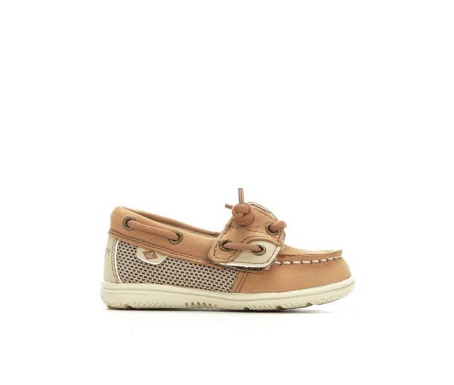 Kids' Sperry Toddler & Little Kid Shoresider Jr Boat Shoes in Linen/Oat color