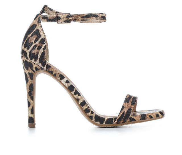 Women's Delicious Jaiden-S Ultra High Heel Dress Sandals in Leopard color