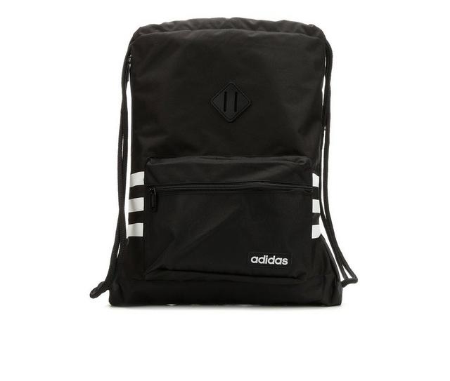Adidas Classic 3S Sackpack Drawstring Bag in Black/White color