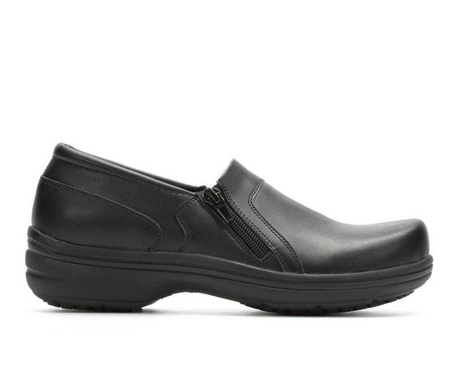 Women's Easy Works by Easy Street Bentley Slip-Resistant Clogs in Black color