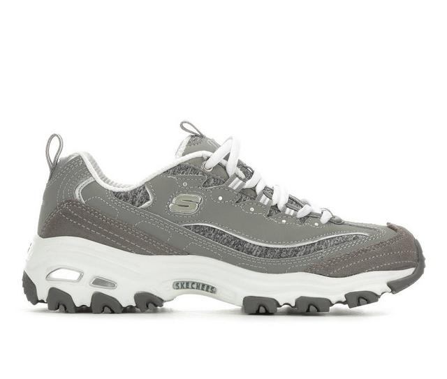 Women's Skechers D'Lites Me Time 11936 Sneakers in Grey/White color