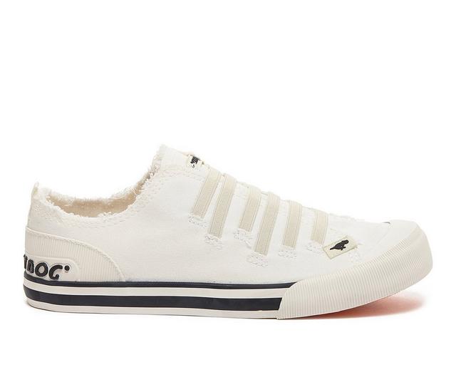 Women's Rocket Dog Joint Slip-On Sneakers in Off White color