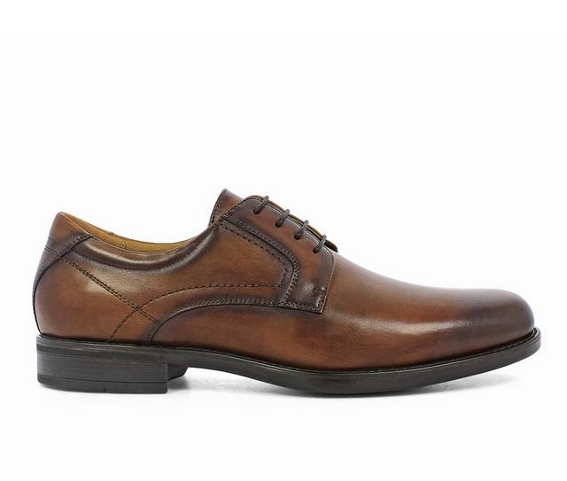 Men's Florsheim Midtown Plain Toe Ox Dress Shoes in Cognac color