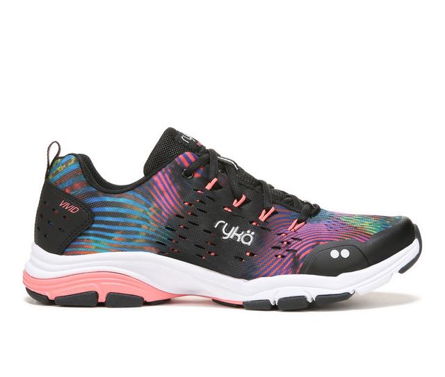 Women's Ryka Vivid RZX Training Shoes in BLACK EXOTIC color