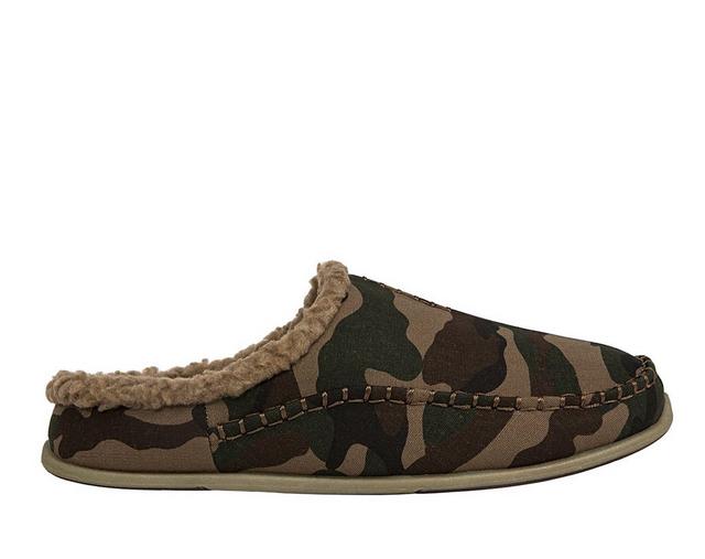 Deer Stags Nordic Clog Slippers in Camouflage color