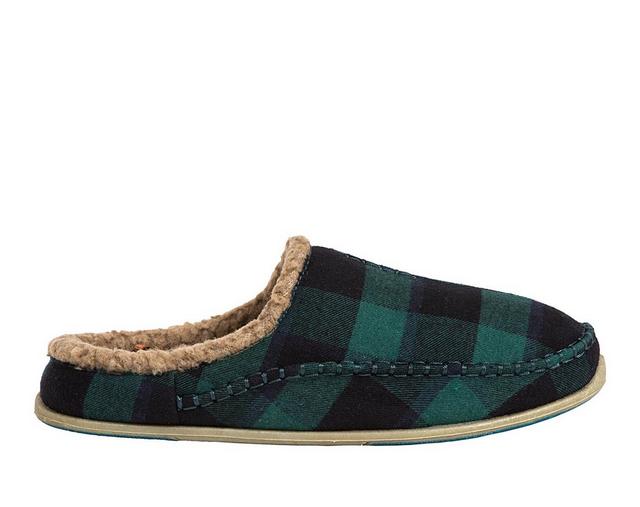 Deer Stags Nordic Clog Slippers in Dark Green/Blk color