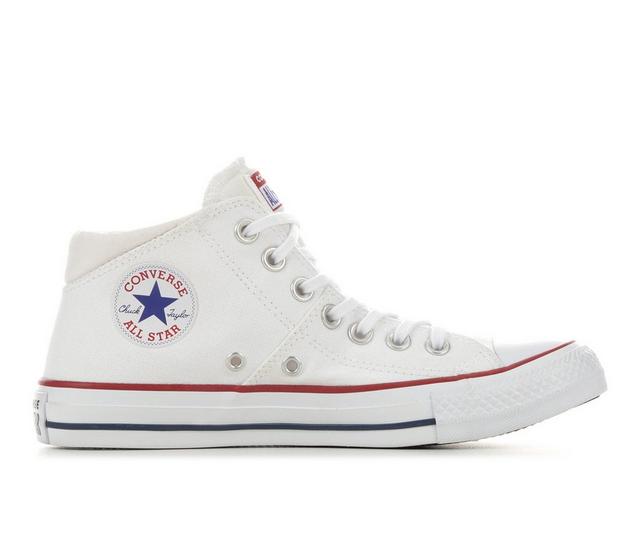 Women's Converse Chuck Taylor All Star Madison Mid-Top Sneakers in White/Blue/Red color