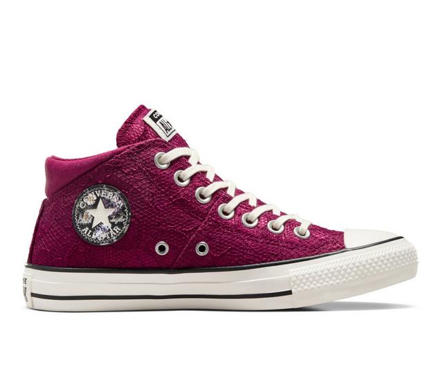 Women's Converse Chuck Taylor All Star Madison Mid-Top Sneakers in Berry/Black color