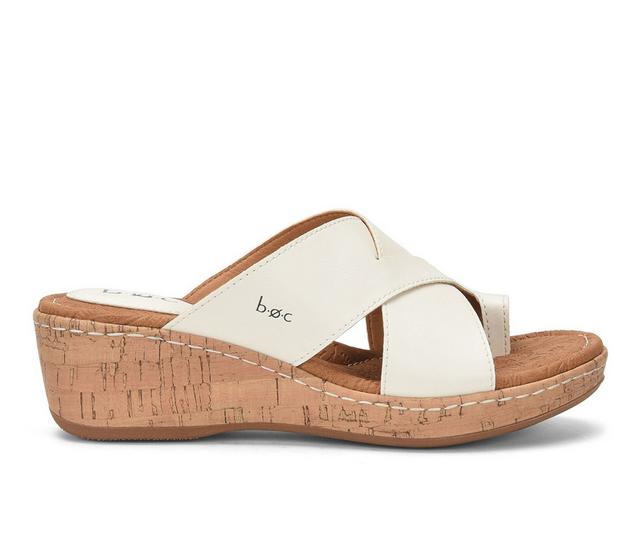 Women's BOC Summer Wedge Sandals in White color