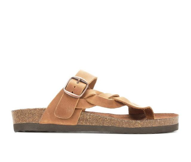 Women's White Mountain Crawford Footbed Sandals in Whiskey color