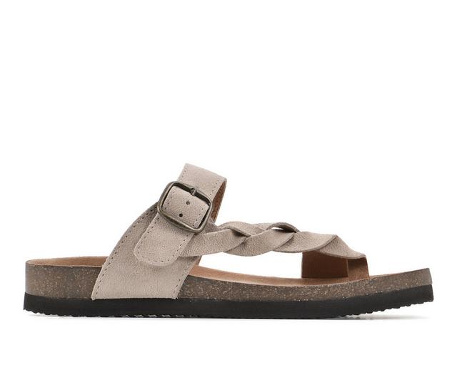 Women's White Mountain Crawford Footbed Sandals in Sandalwood color
