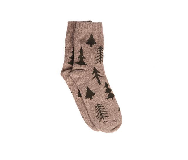 FireSide Men's 1 Pr. Cozy Lodge Crew Socks in Marl Tree color