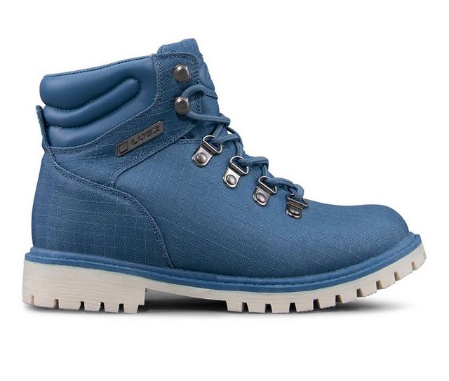 Women's Lugz Grotto II Lace-Up Boots in Cornflower Blue color