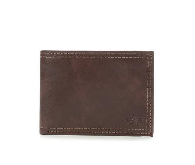 Dockers Accessories RFID Extra Capacity Slimfold in Brown color